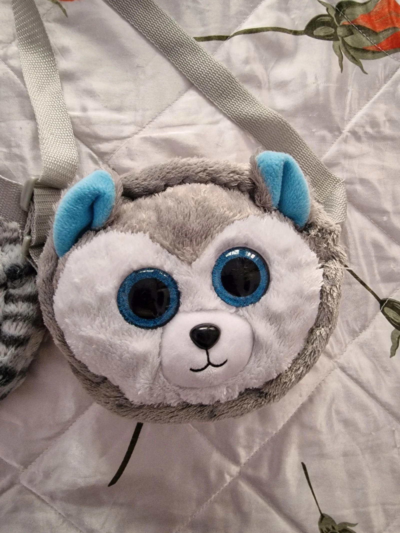 Lote 2 Bolsas / Mochilas de Pelúcia Beanie Boos - Kiki a Gata e Slush o Husky – photo 3